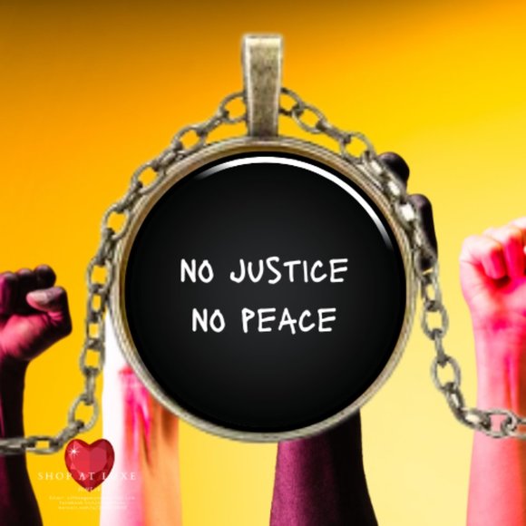 No Justice No Peace Protest Necklace - Picture 4 of 11
